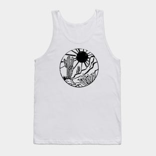 Arizona Landscape Desert Cactus Tank Top